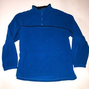 Men’s Quarter Zip Pullover Blue Sweater XL
